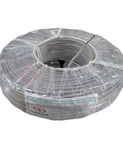 Dây điện thoại Saicom trắng xám inside 1Px0.5