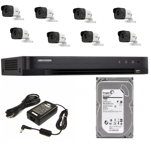 Trọn Bộ 8 Camera HIKVISION 2CE168H0T
