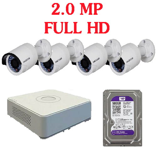 Trọn Bộ 4 Camera HIKVISION 2CE164D0T