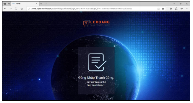 Hướng Dẫn Cài Đặt Xác Thực Truy Cập Wifi Qua Ruijie Cloud