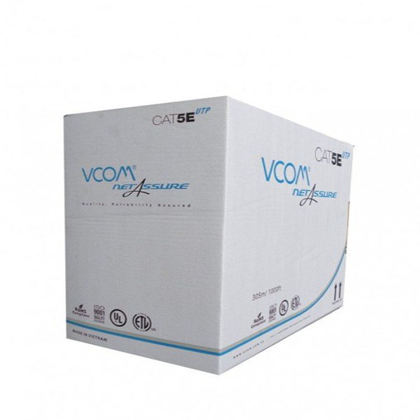 Cáp mạng VCOM CAT5E UTP 24AWG 4PRS