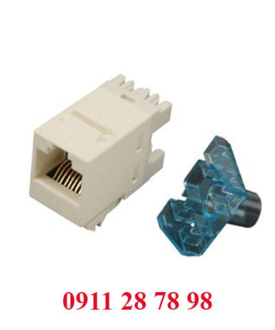 Ổ cắm mạng COMMSCOPE/AMP Category 5E Modular Jack, Unshielded, RJ45, SL, T568A/B, Almond P/N: 1375191-1