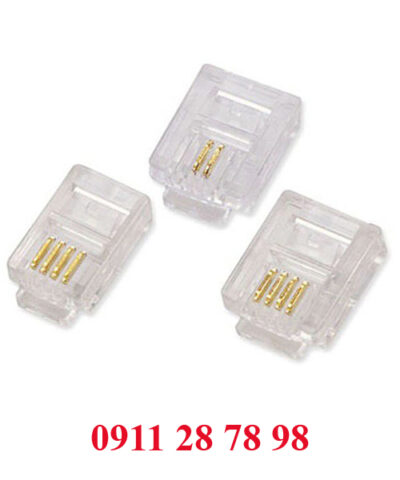 Đầu line điện thoại RJ11-4C (loại tốt)