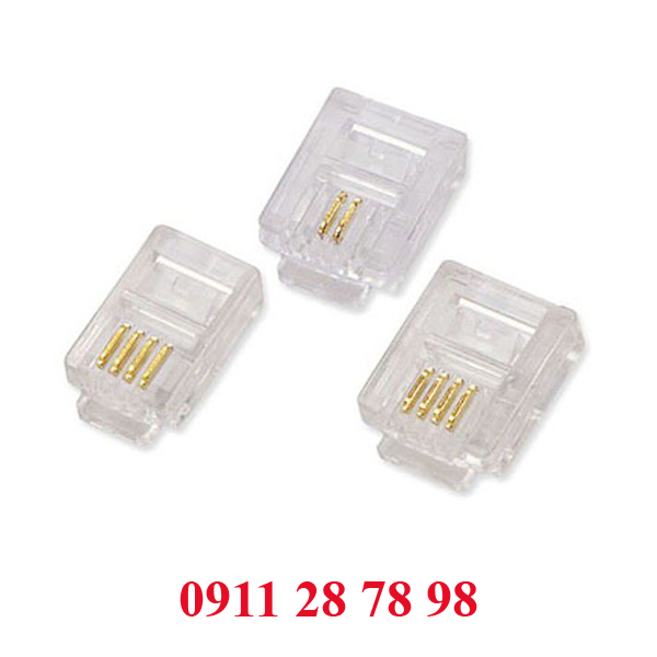 Đầu line điện thoại RJ11-2C (loại thường)