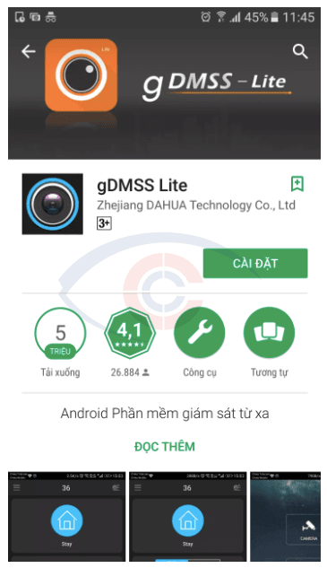 HƯỚNG DẪN XEM CAMERA DAHUA TRÊN DI ĐỘNG BẰNG PHẦN MỀM GDMSSLITE