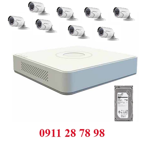 Trọn Bộ 8 Camera HIKVISION 2CE164COT