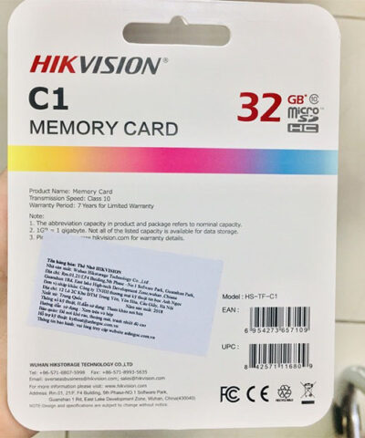 Thẻ nhớ HIKVISION HS-TF-C1(STD)/32GB/Adapter