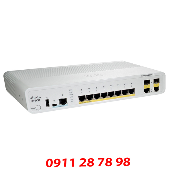 SWITCH CISCO CATALYST WS-C2960C-8PC-L