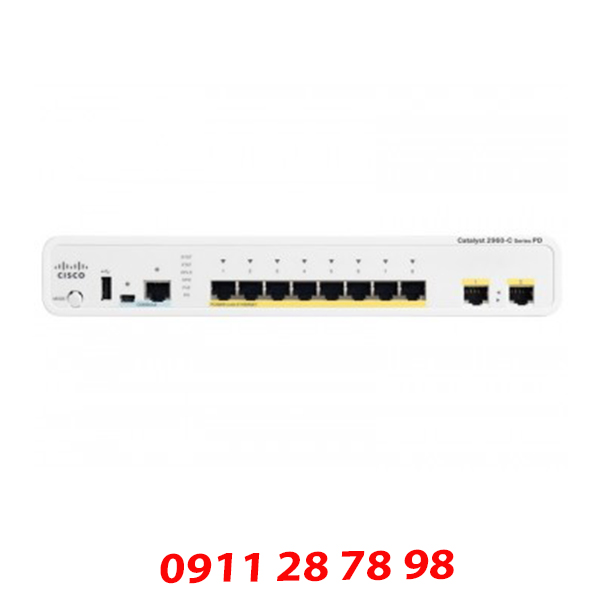 SWITCH CISCO CATALYST WS-C2960CPD-8PT-L