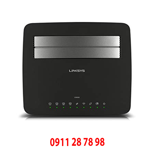 X3500 Linksys N750 Dual Band Wireless Router with ADSL2+ Modem/USB
