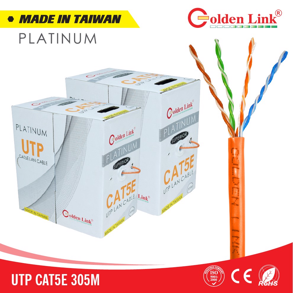Cáp mạng UTP CAT5E CAM/TRẮNG 305M TW1101-1