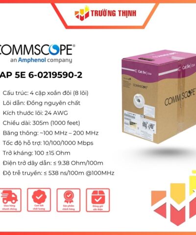 Cáp mạng CommScope Cat5e UTP AMP (6-0219590-2) chính hãng