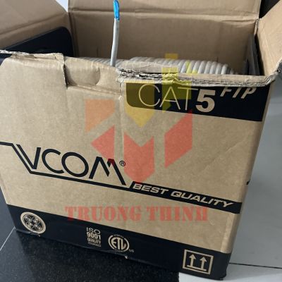 Cáp mạng VCOM CAT5E FTP vỏ PVC 4PRS (305m/Cuộn)