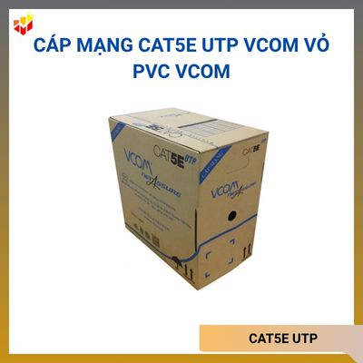 Cáp mạng CAT5E UTP VCOM VỎ PVC VCOM (305m/Cuộn) giá rẻ