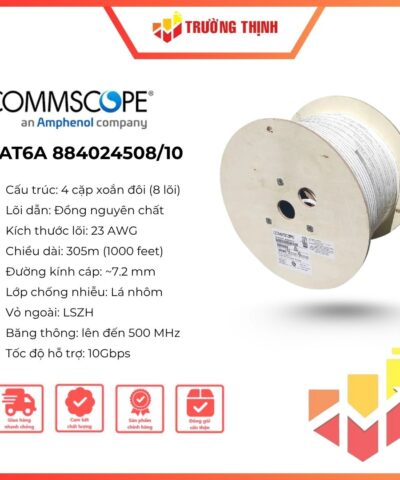 Cáp mạng Commscope Cat6a mã số 884024508/10 cuộn 305M
