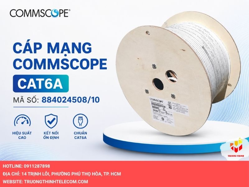 Đặc điểm cấu tạo đột phá của Cáp mạng Commscope Cat6A mã số 884024508/10