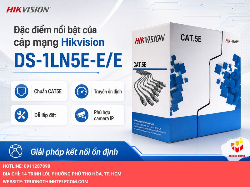 Đặc điểm nổi bật của cáp mạng Hikvision DS-1LN5E-E/E