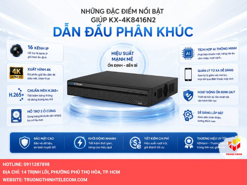 Những đặc điểm nổi bật giúp KX-4K8416N2 dẫn đầu phân khúc