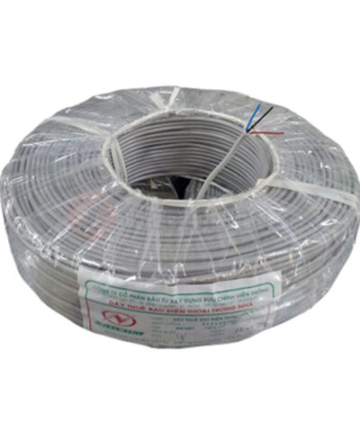 Dây điện thoại trắng xám inside 2x2x0.5
