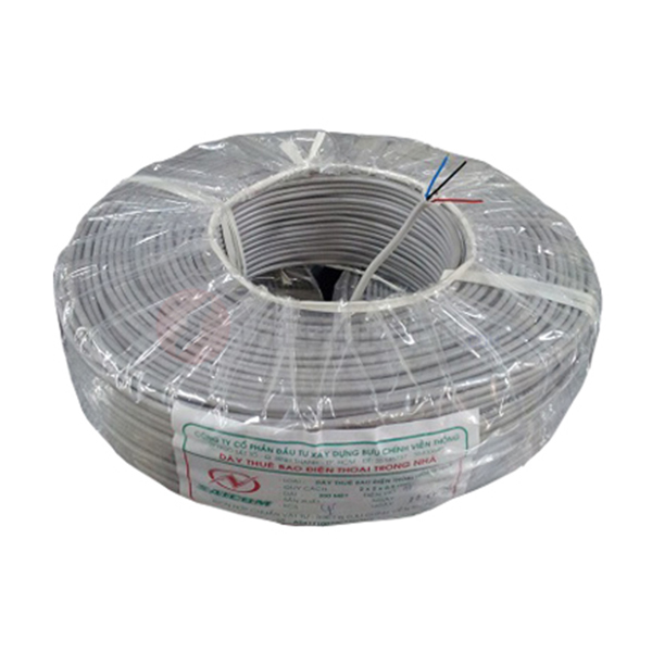 Dây điện thoại trắng xám inside 2x2x0.5