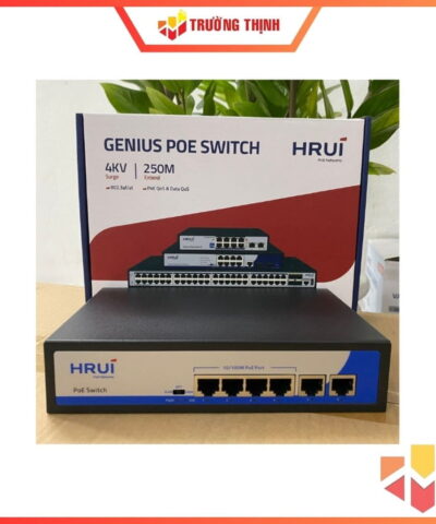 Switch POE Hrui 4 Port HR900-AF-42N