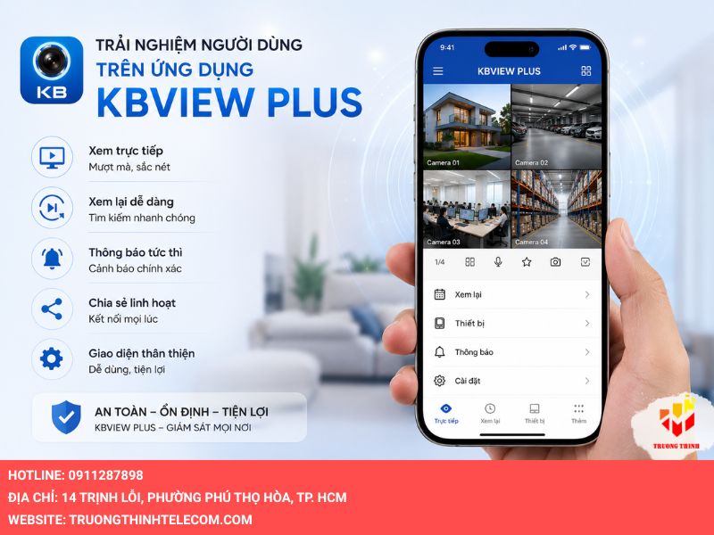 Trải nghiệm người dùng trên ứng dụng KBView Plus