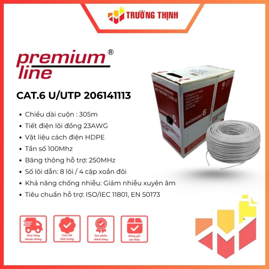 Cáp mạng Cat.6 U/UTP Premium Line (206141113)