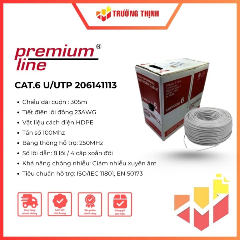 Cáp mạng Cat.6 U/UTP Premium Line (206141113)