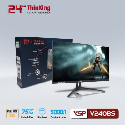 Màn Hình Phẳng 24" VSP - V2408S Màu Trắng