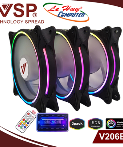 Bộ Kit 3 Fan V206B LED RGB