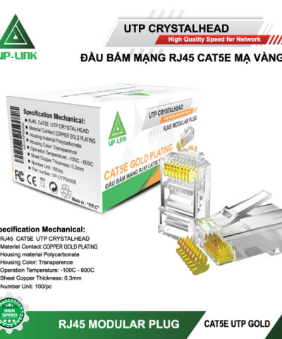 Đầu RJ45 VP-Link CAT5E Gold