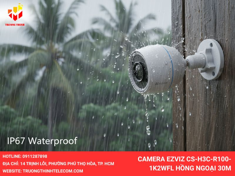 Camera CS-H3C-R100-1K2WFL chống nước đạt chuẩn IP67