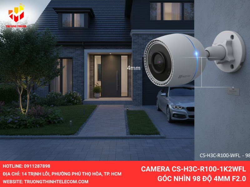 Camera CS-H3C-R100-1K2WFL góc nhìn 98 độ 4mm F2.0