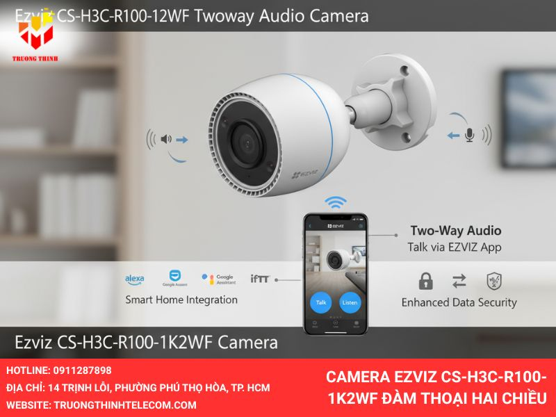Camera Ezviz CS-H3C-R100-1K2WF đàm thoại hai chiều
