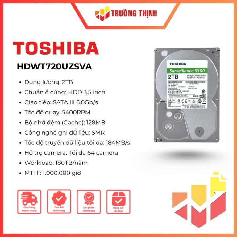 Ổ cứng Toshiba 2TB S300 Surveillance HDWT720UZSVA giá rẻ