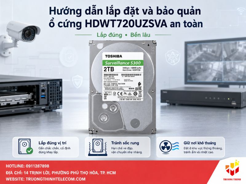 Hướng dẫn lắp đặt và bảo quản ổ cứng HDWT720UZSVA an toàn