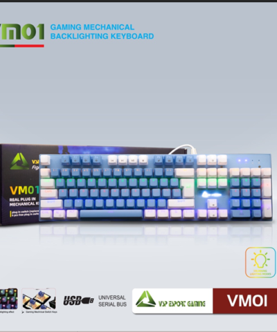 Phím Cơ VSP VM01 - Trắng Xanh