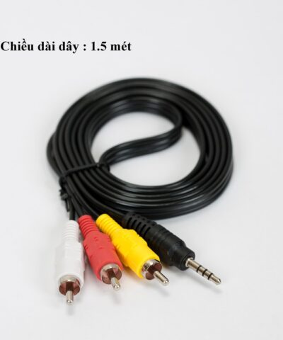 Dây Loa 1 đầu 3.5mm ra 3 đầu AV (1.5m)