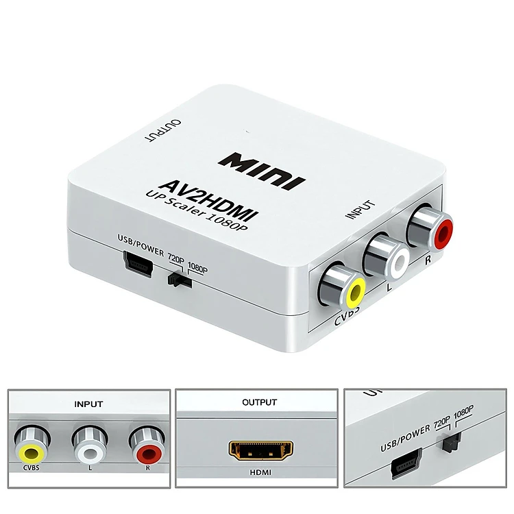 Box Chuyển mini AV - HDMI