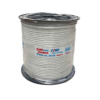 Dây Tivi SP RG6/5C-FB/CCS/80/SP/TR Sino (m/trắng)