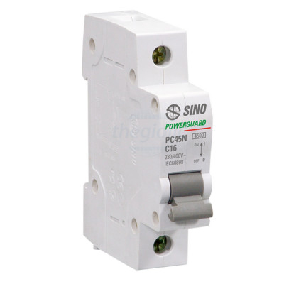 Cầu dao tự động  MCB 1P25A 4.5KA PS45N/C1025 Sino