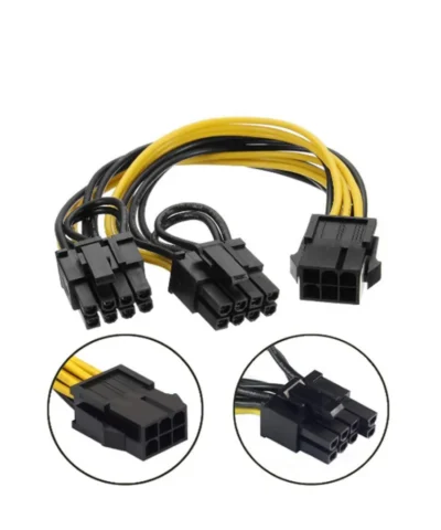 Cáp Nguồn 6PIN Male - 2 Đầu 8PIN(6+2) Male