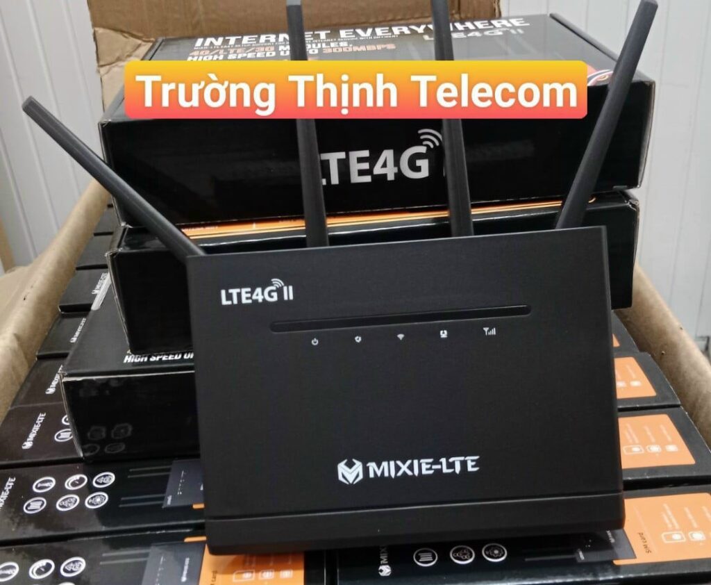 MIXIE LTE4G-II - Bộ Phát 3G/4G WIFI, 4 Cổng Lan, Tốc Độ 300M/s