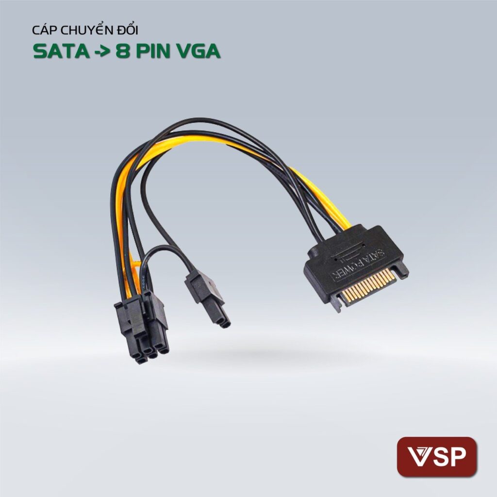 Cáp Sata - 8PIN(6+2)