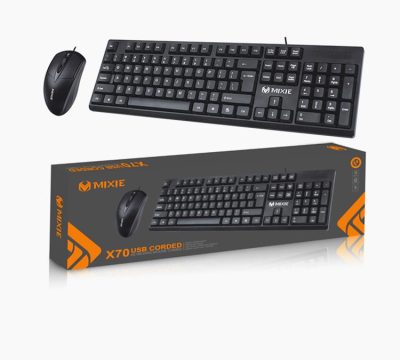 Bộ bàn phím chuột quang có dây Mixie X70
