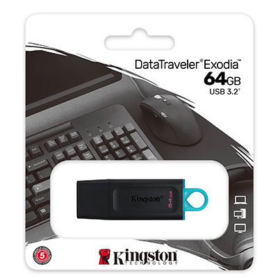 USB KINGSTON 64GB USB 3.2 DataTraveler Exodia_DTX/64GB