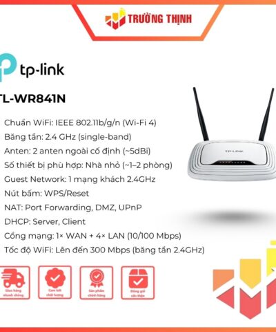 Bộ phát wifi TP-Link TL-WR841N Wireless chuẩn N tốc độ 300Mbps