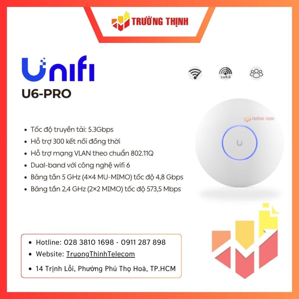 Bộ phát wifi UniFi U6-PRO