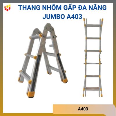 Thang nhôm gấp đa năng Jumbo A403