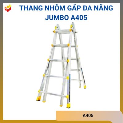 Thang nhôm gấp đa năng Jumbo A405